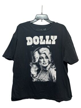 Dolly Graphic Band Tee - Black - Dolly Parton Size 2X